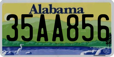 AL license plate 35AA856