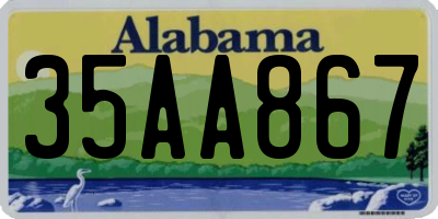 AL license plate 35AA867