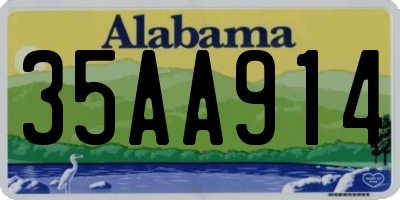 AL license plate 35AA914