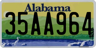 AL license plate 35AA964