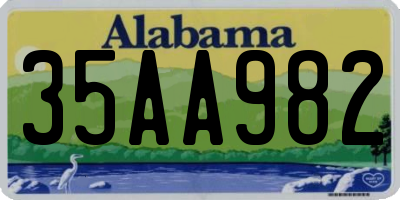 AL license plate 35AA982
