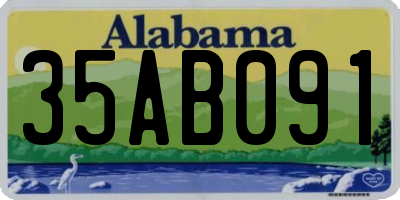 AL license plate 35AB091