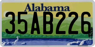 AL license plate 35AB226