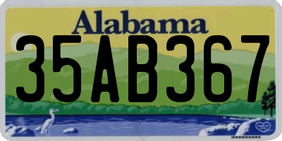 AL license plate 35AB367