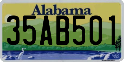 AL license plate 35AB501