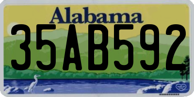 AL license plate 35AB592