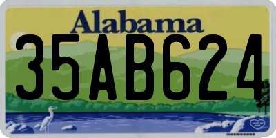 AL license plate 35AB624