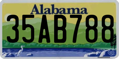 AL license plate 35AB788