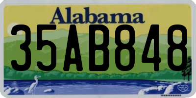 AL license plate 35AB848