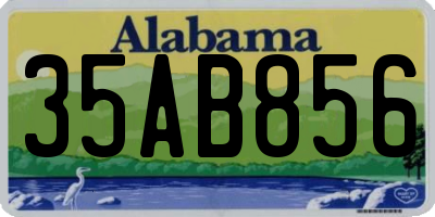 AL license plate 35AB856