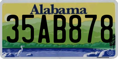AL license plate 35AB878
