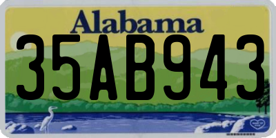 AL license plate 35AB943