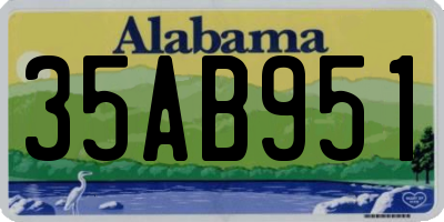 AL license plate 35AB951