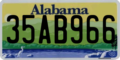 AL license plate 35AB966