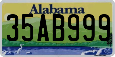 AL license plate 35AB999