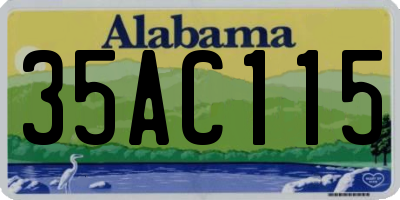 AL license plate 35AC115