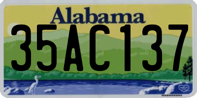 AL license plate 35AC137