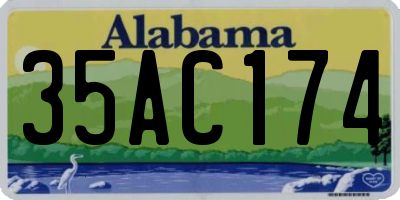 AL license plate 35AC174