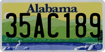 AL license plate 35AC189