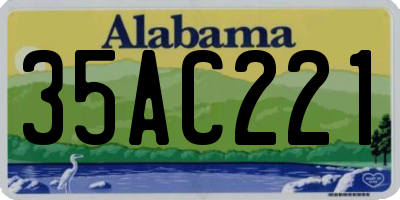 AL license plate 35AC221