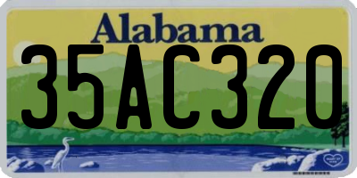 AL license plate 35AC320