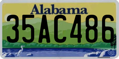 AL license plate 35AC486