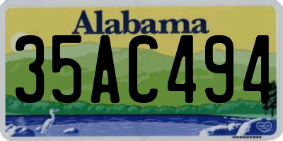 AL license plate 35AC494