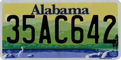 AL license plate 35AC642