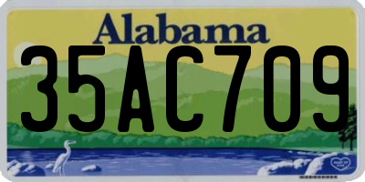 AL license plate 35AC709