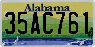 AL license plate 35AC761