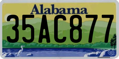AL license plate 35AC877