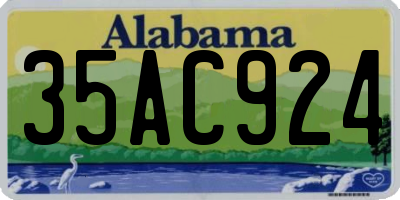 AL license plate 35AC924