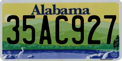 AL license plate 35AC927