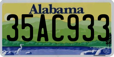 AL license plate 35AC933