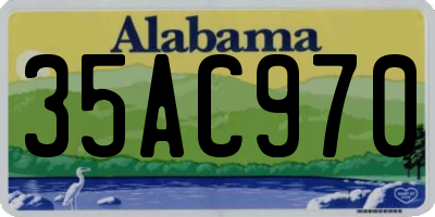 AL license plate 35AC970