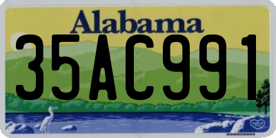 AL license plate 35AC991