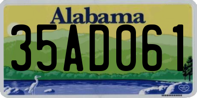 AL license plate 35AD061