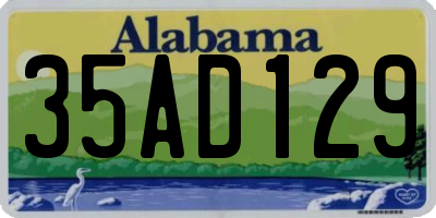 AL license plate 35AD129