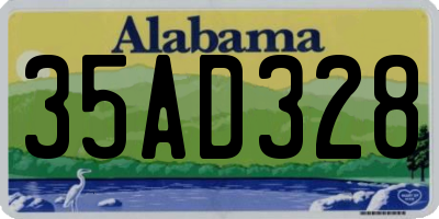 AL license plate 35AD328