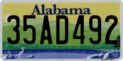 AL license plate 35AD492