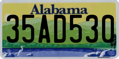 AL license plate 35AD530