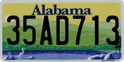 AL license plate 35AD713