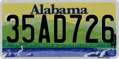 AL license plate 35AD726