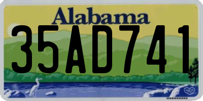 AL license plate 35AD741