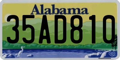 AL license plate 35AD810