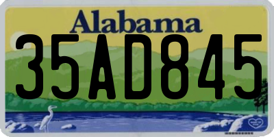 AL license plate 35AD845