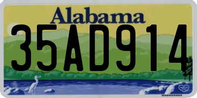 AL license plate 35AD914