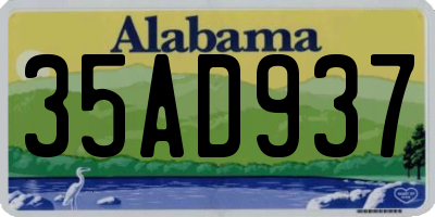AL license plate 35AD937