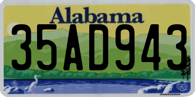 AL license plate 35AD943