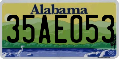 AL license plate 35AE053